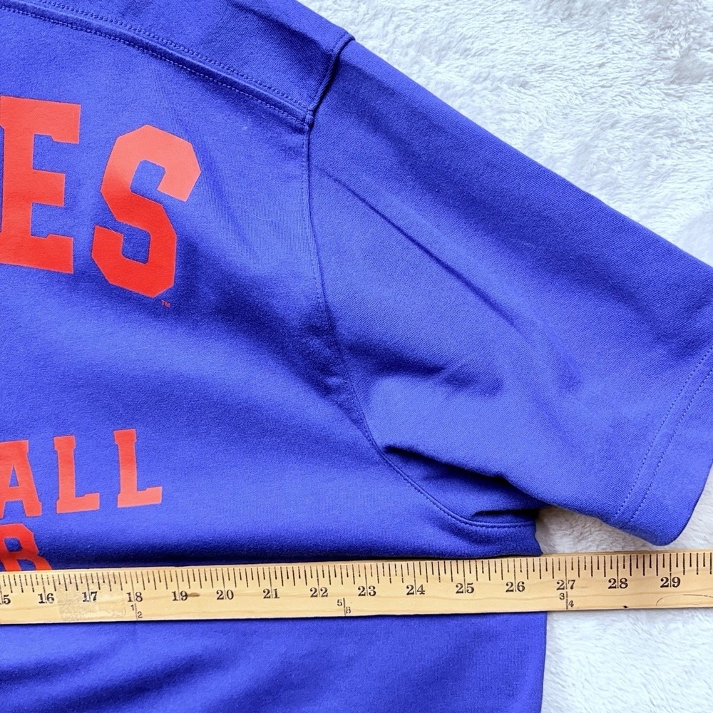 Nike Atlanta Braves Baseball Club T-Shirt Men's XL Blue Red Cooperstown MLB - Picture 9 of 12